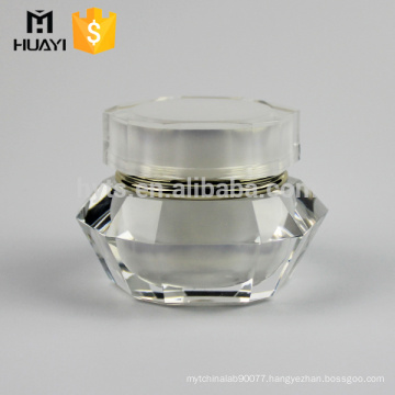 5g/15g/30g/50g/100g beautiful design diamond geometric shape acrylic cream jar